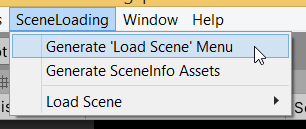 Generate 'Load Scene' Menu